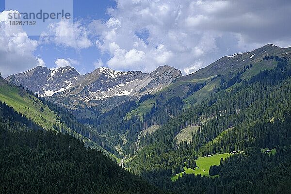 Knittelkarspitze von Brand bei Berwang  Tirol  Österreich  Europa