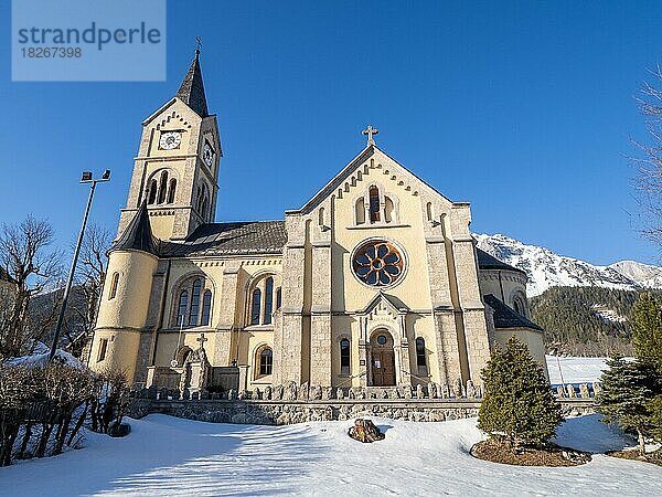 Evangelische Kirche in Ramsau am Dachstein  Österreich  Steiermark  Europa