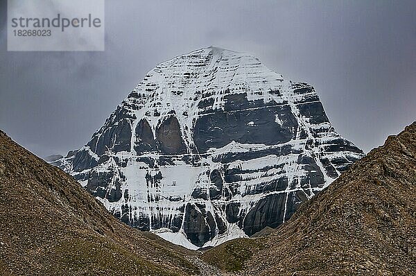 Der Berg Kailash entlang der Kailash Kora  Westtibet