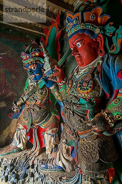 Buddhas beim Kumbum im Kloster von Gyantse  Tibet