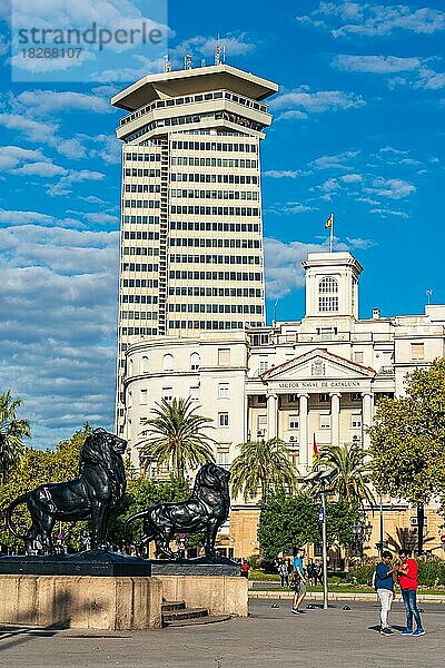 Torre Drassanes  Torre Maritima  Barcelona  Katalonien  Spanien  Europa