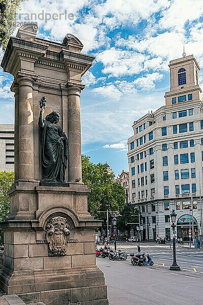 Plaza de Catalunya in Barcelona  Katalonien  Spanien  Europa