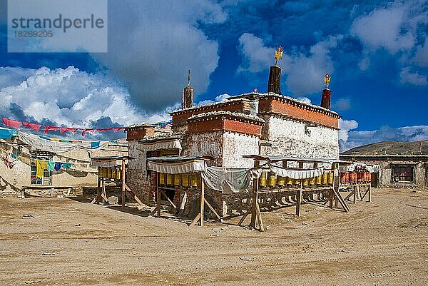 Kloster in Paryang entlang der südlichen Route nach Westtibet