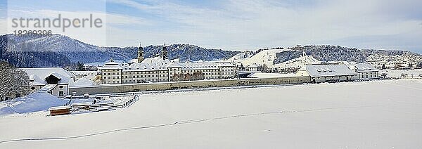 Benediktinerabtei  Kloster  Wallfahrtsort  Einsiedeln  Kanton Schwyz  Schweiz  Europa