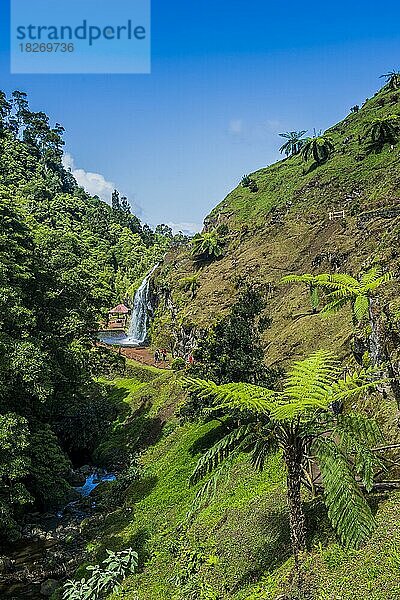 Schönes Tal in Achada  Insel Sao Miguel  Azoren  Portugal  Europa