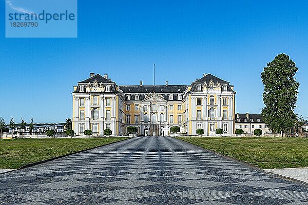 Unesco-Welterbe  Schloss Augustusburg in Brühl  Nordrhein-Westfalen  Deutschland  Europa