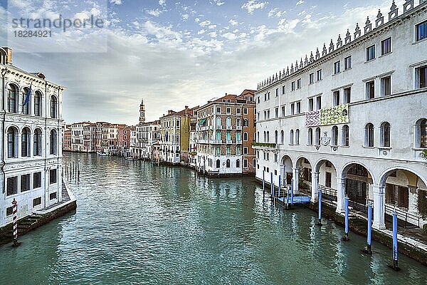 Häuser am Canale Grande  Venedig  Italien  Europa