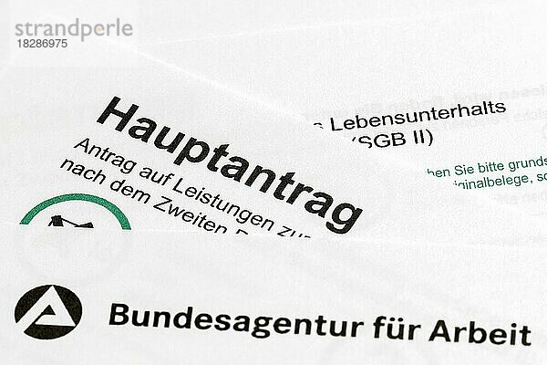 Formular  Hauptantrag  Harz 4  Arbeitslosengeld  Bundesagentur für Arbeit