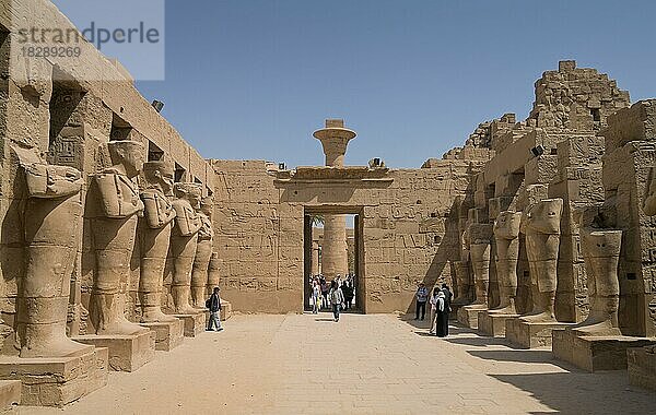 Tempel des Ramses III  Karnak-Tempel  Karnak  Ägypten  Afrika
