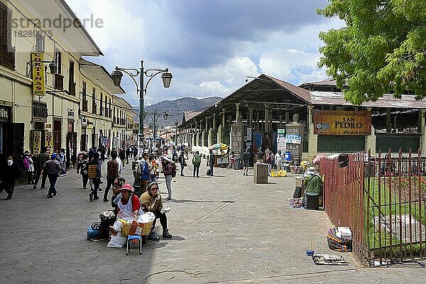 San Pedro-Markt  Cusco  Peru  Südamerika