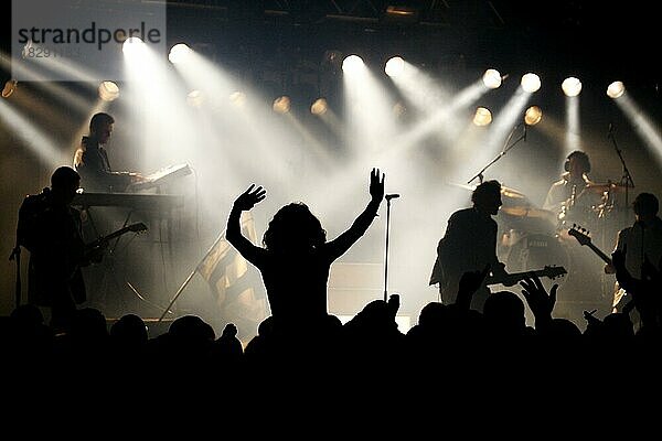 Atmosphäre bei einem Live-Rockkonzert