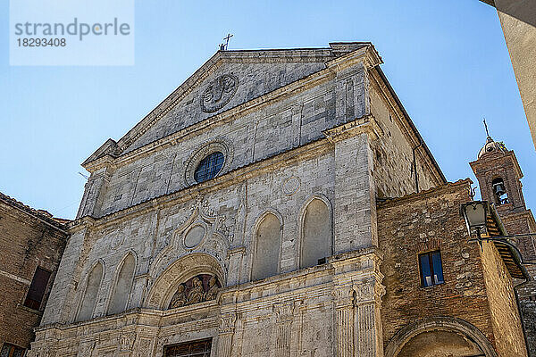 Italien  Toskana  Montepulciano  Fassade der Kirche St. Agostino