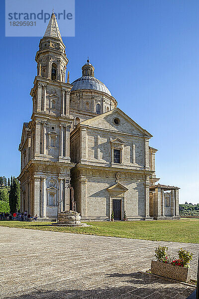 Italien  Toskana  Montepulciano  Fassade der Kirche San Biagio