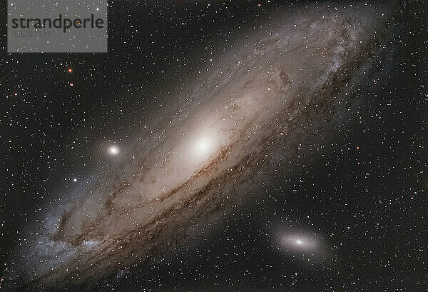 Andromedagalaxie und umgebende Sterne