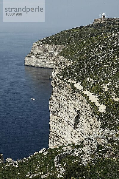 Dingli Cliffs am Mittelmeer  Dingli  Malta  Maltesische Inseln  Europa