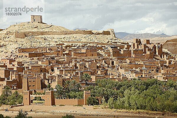 Ksar Ait Ben Haddou  Speicherburg der Berber  Provinz Drâa-Tafilalet  Marokko  Afrika