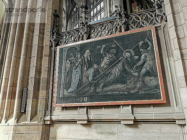 Freiburger Münster  Münster Unserer Lieben Frau  römisch-katholische Stadtpfarrkirche von Freiburg im Breisgau  Baden-Württemberg  Deutschland  Freiburg Cathedral  Cathedral of Our Lady  Roman Catholic city parish church of Freiburg im Breisgau  Germany  Europa