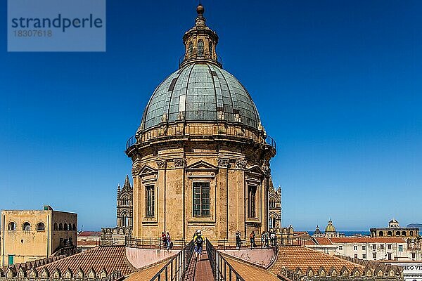 Begehbares Dach  Kathedrale Maria Santissima Assunta  Palermo  Sizillien  Palermo  Sizilien  Italien  Europa