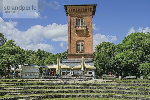 Biergarten Der Turm  Neroberg  Wiesbaden  Hessen  Deutschland  Europa