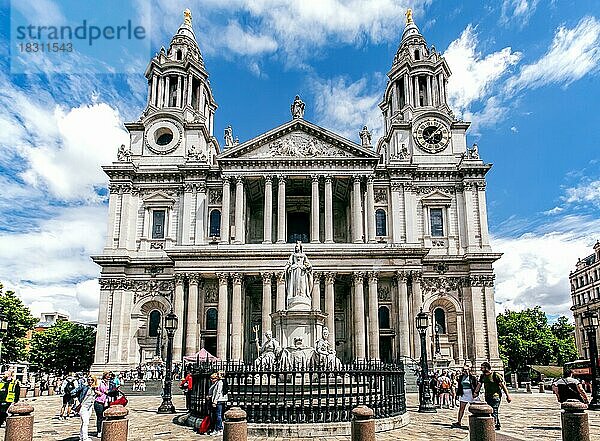 St. Pauls Kathedrale  London  City of London  England  United Kingdom  Großbritannien  Europa