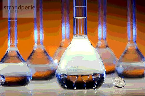 Chemische Glaswaren  Illustration