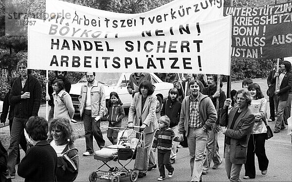 DGB-Mai-Demonstration am 01.05.1980 in Dortmund  Deutschland  Europa