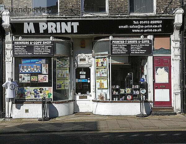 M Print Druckerei und Kopierladen im Stadtzentrum  Great Yarmouth  Norfolk  England  UK