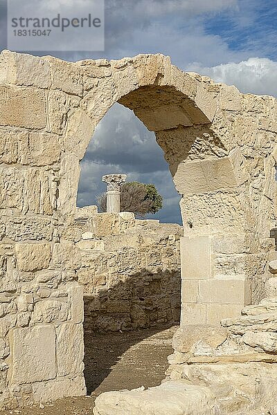 Ausgrabungstätte der antiken Stadt Kourion  Zypern  Europa