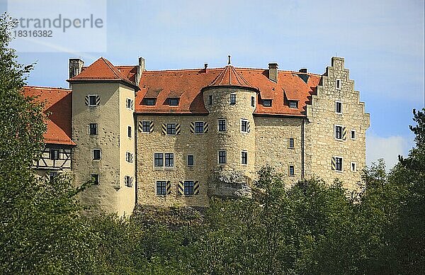 Burg Rabenstein  ehemalige hochmittelalterliche Spornburg  Gemeinde Ahorntal  Fränkische Schweiz  Landkreis Bayreuth  Oberfranken  Bayern  Deutschland  Europa