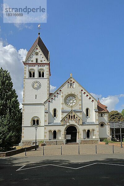 Neoromanische Erlöserkirche erbaut 1900  Bad Honnef  Nordrhein-Westfalen  Deutschland  Europa