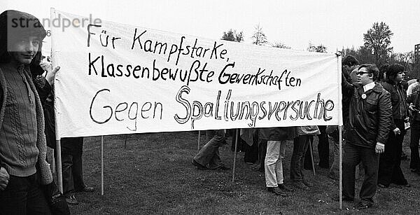 Die traditionelle Mai-Demonstration des Deutschen Gewerkschaftsbundes (DGB) am 1. 5. 1973 in Dortmund  Deutschland  Europa