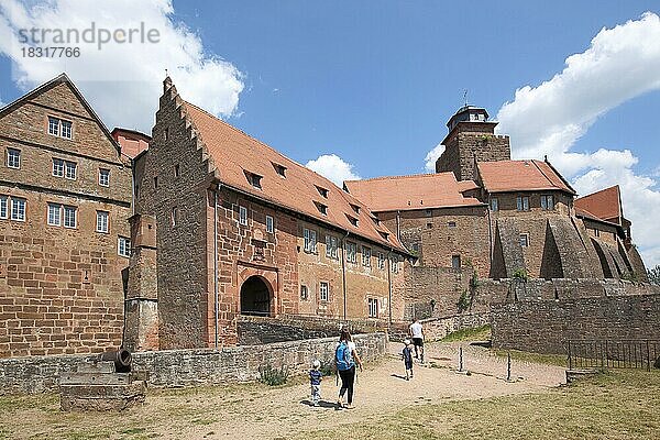 Burganlage Breuberg im Odenwald  Hessen  Deutschland  Europa