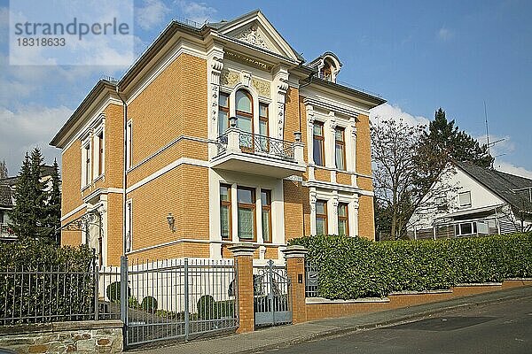 Villa Charlotta im Jugendstil in der Gustav-Freytag-Straße  Wiesbaden  Hessen  Deutschland  Europa
