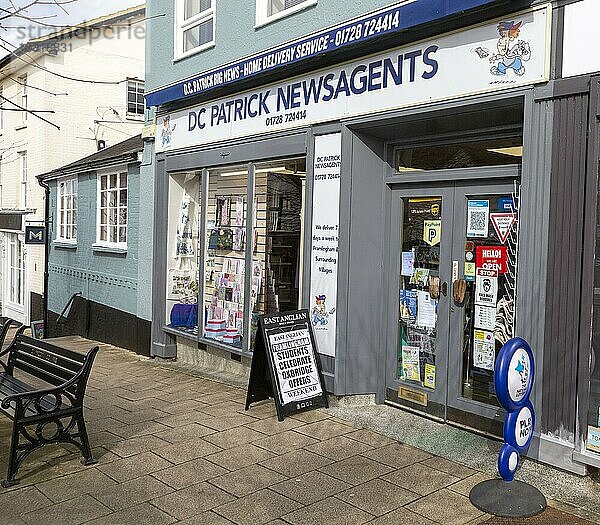 DC Patrick traditioneller Kiosk  Framlingham  Suffolk  England  UK