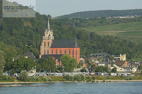 Liebfrauenkirche in Oberwesel am Rhein  Rheinland-Pfalz  Oberes Mittelrheintal  Deutschland  Europa