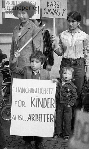 DGB-Mai-Demonstration am 01.05.1980 in Dortmund  Deutschland  Europa