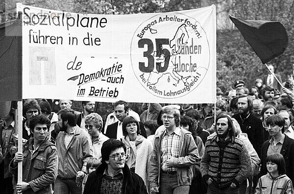 DGB-Mai-Demonstration am 01.05.1980 in Dortmund  Deutschland  Europa