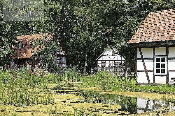 Hennebergisches Freilichtmuseum beim Kloster Veßra  Landkreis Hildburghausen  Thüringen  Deutschland  Europa