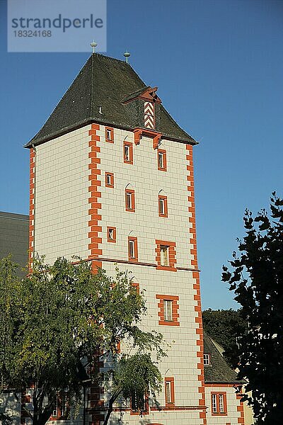 Historischer Eisenturm  Turm  Altstadt  Mainz  Rheinhessen  Rheinland-Pfalz  Deutschland  Europa