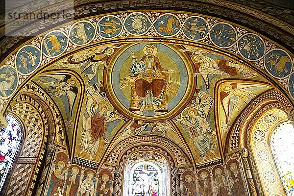 Mittelalterliche Wandmalereien  Kirche Saint Michael and All Angels  Copford  Essex  England  UK