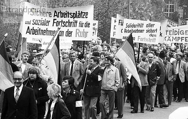 DGB-Mai-Demonstration am 01.05.1980 in Dortmund  Deutschland  Europa