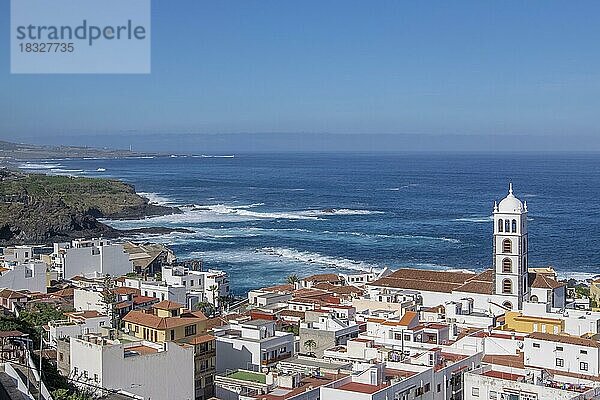 Blick auf Garachico  Teneriffa  Kanarische Inseln  Spanien  Europa