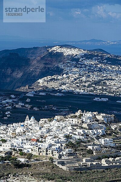 Blick über Santorin  Griechenland  Europa