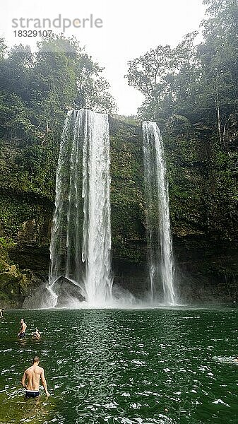 Wasserfall Misol Ha  Chiapas  Mexiko  Mittelamerika