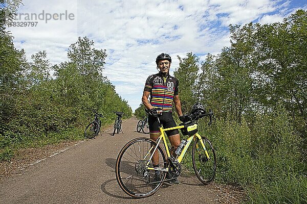 Andrea Accorsi  55  radelt regelmäßig auf der Ciclovia del Sol