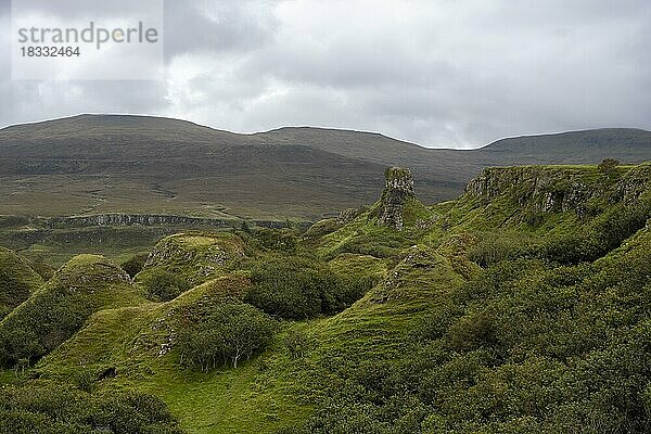 Fairy Glen  Trotternish  Isle of Skye  Innere Hebriden  Schottland  Großbritannien  Europa