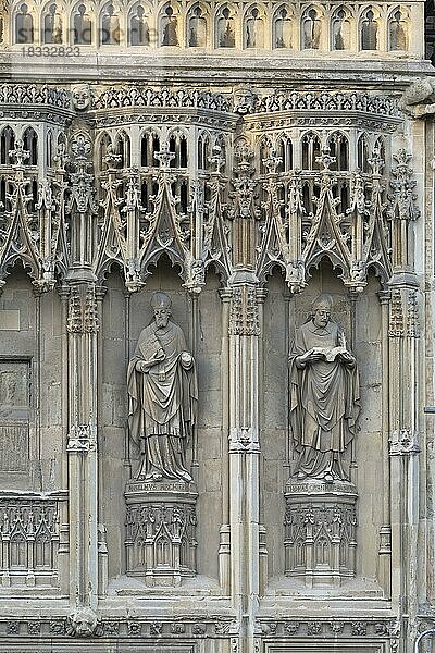 Detail  Kathedrale  Canterbury  Kent  England  Großbritannien  Europa