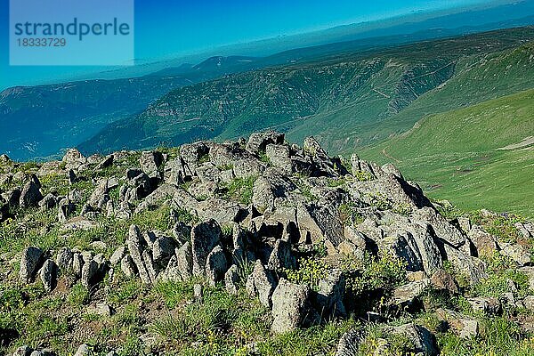 Abstrakte Hintergrund Textur mit Felsen und Steinen gemacht