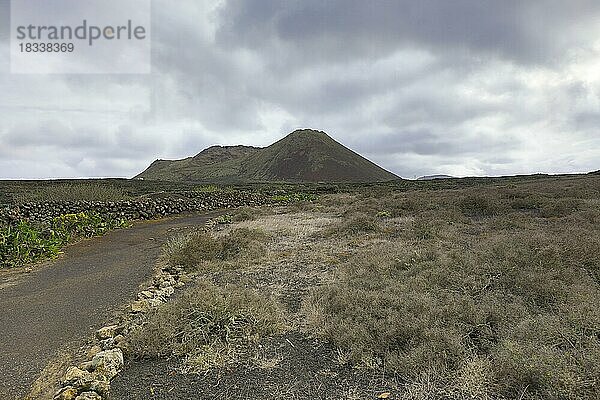 Vulkan La Corona  Lanzarote  Kanaren  Spanien  Europa