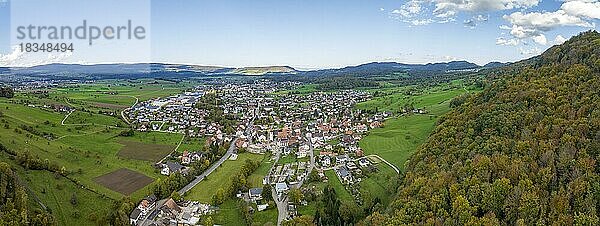 Büsserach  Luftaufnahme  Solothurn  Schweiz  Europa